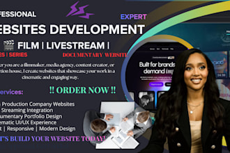 create film website,livestream website documentary,production company, portfolio