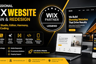 design or redesign a wix studio, editor or harmony ai website with SEO and GEO