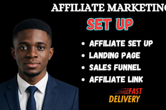 do funnel for affiliate link and set up affiliate marketing business