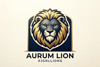 make an amazing lion head mascot logo design in one day