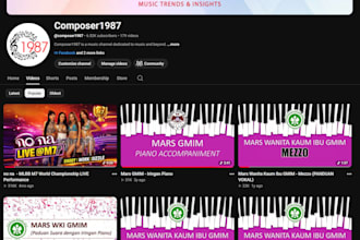arrange any songs into mixed choir 4 voices or more
