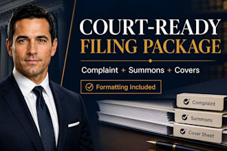 draft court ready lawsuit complaint and filing documents