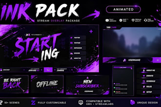 design tiktok shop livestream overlay, live selling  youtube stream graphics
