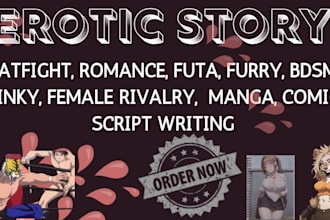 write intense romance female rivalry catfight wrestling fantasy battle stories