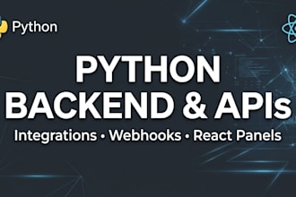 develop custom python backend apis and integrations
