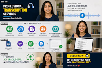 provide fast and accurate transcription services