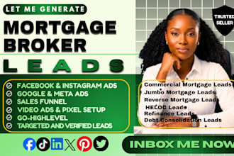 fresh usa and uk mortgage broker leads, loan officers leads via google ads