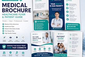 design medical clinic brochure healthcare flyer and patient guide