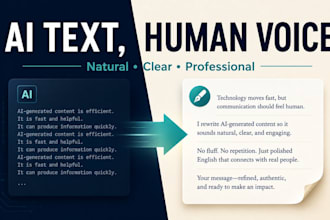 humanize and edit your ai generated content for a natural human voice