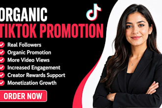 do organic tik tok promotion to complete monetization, creator rewards program
