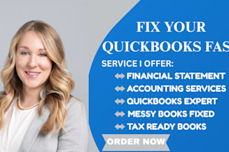 do quickbooks cleanup, bank reconciliation and fix messy bookkeeping