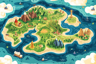map illustration vector illustration vector map