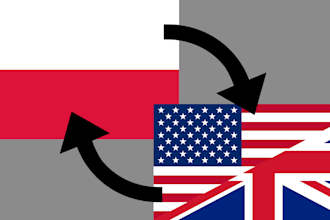 translate english to polish and polish to english manually