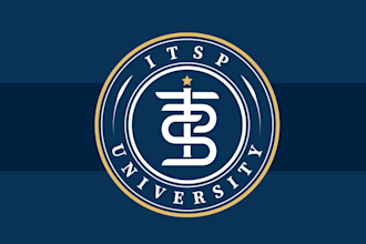 create a custom university logo with academic excellence