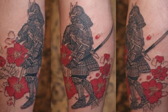make a traditional japanese irezumi tattoo