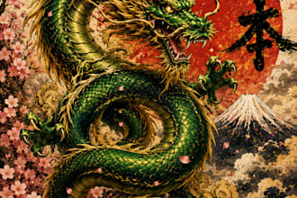 stunning japanese style artwork