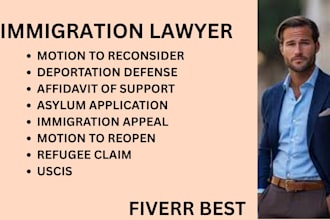 handle uscis, deportation defense, refugee petitions, and immigration motions