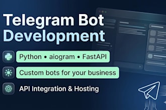 create a telegram bot with python for your business