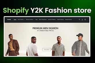 build shopify streetwear store shopify y2k clothing website y2k fashion store