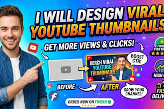 design a professional youtube thumbnail for your business