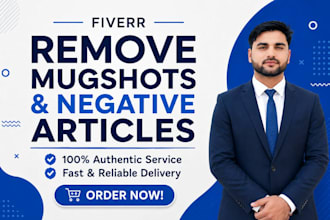 remove mugshots, negative links,case articles via dmca