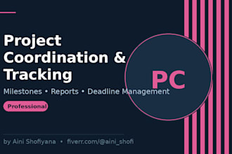 coordinate your project, track progress, and keep your team on schedule