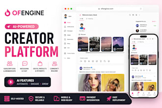 build an onlyfans, fansly, or fanvue clone