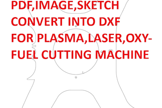 convert files to dxf for laser and plasma cutting