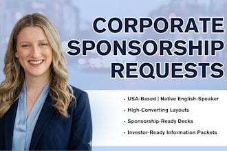 create a corporate sponsorship request for your fundraiser or nonprofit