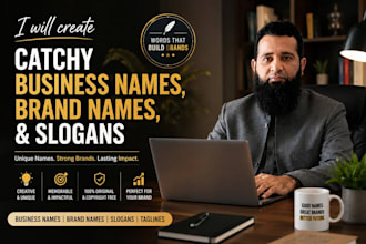 craft stunning business names, brand names and slogans