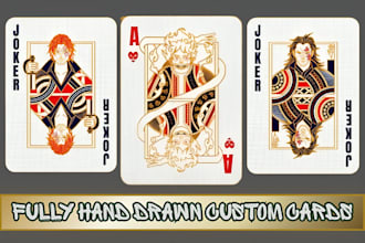 draw playing cards poker cards for card games and board games