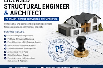 licensed architect engineer stamp georgia california virginia stamp city permit