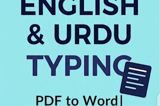 do fast and 100accurate english and urdu typing