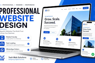 design a modern website for your bakery or small business