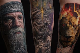 do unique customized realism tattoo design