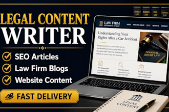 write SEO legal articles law firm blog posts and website content