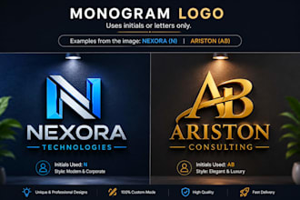 design creative 3d logo with premium branding
