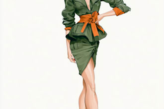 create fashion illustration for you brand
