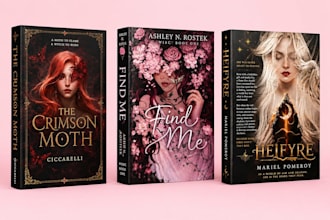 make a professional fantasy book or fiction ebook cover