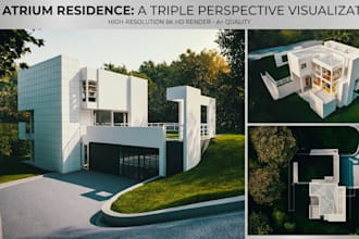 do architecture 3d house interior building models with exterior visualization