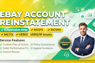ebay reinstatement, ebay mc011, mc999 suspension account reinstatement