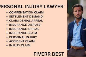 be your insurance lawyer for accident claims, injury, and compensation disputes