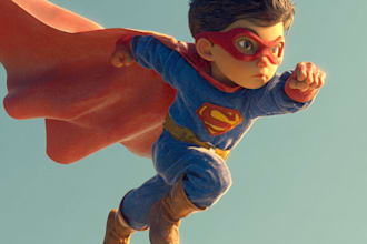create amazing custom super hero portrait