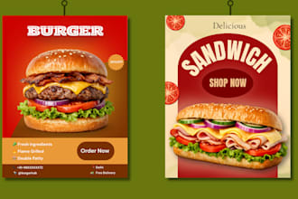 design eye catching food posters