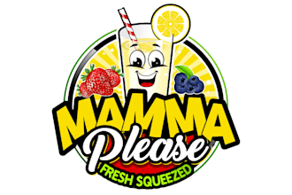 design a modern juice and beverage logo