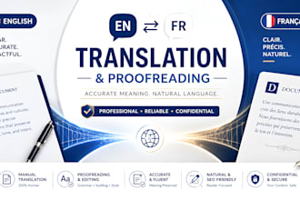 give the french to english pure translation services