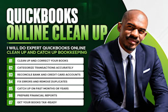 do quickbooks online cleanup and catchup bookkeeping