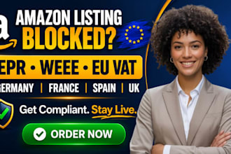 handle your amazon epr registration, weee filing, and eu vat compliance