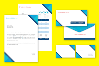 amazing  design letterhead and certificate