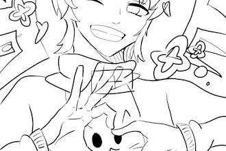 create an illustration of fanart or ocs in an anime style